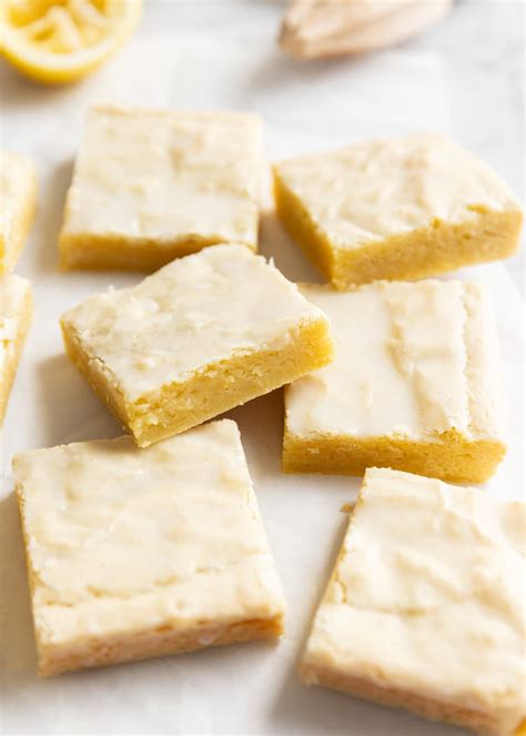 Lemon Brownies Recipe with Tangy Lemon Glaze