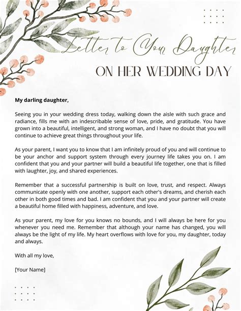 Letter from mother to daughter on wedding day 60 photos ...