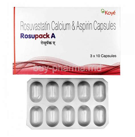 Buy Rosupack A, Rosuvastatin/ Aspirin Online