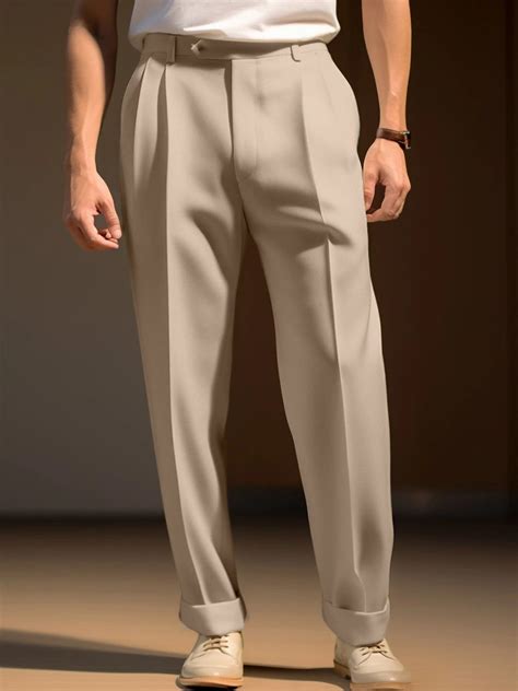 Stylish Men's Pleated Dress Pants for Everyday Wear | Mens casual dress ...
