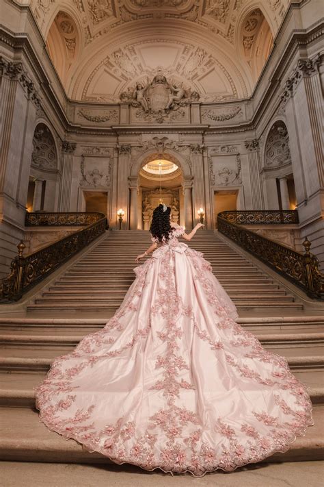 Stunning quinceanera pink princess dress for San Francisco City Hall ...