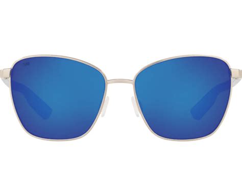 Costa Del Mar Women's Paloma - Brushed Silver - Blue Mirror 580g