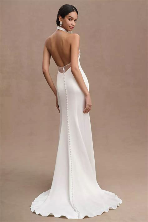 Jenny yoo harlyn high neck open back wedding gown – Artofit