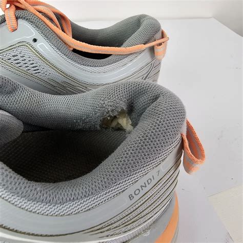 VNDS Hoka One One Bondi 7 Grey Orange Sneakers Shoes (1110519-HMSH ...