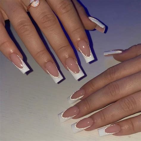 White French Tip Acrylic Nails
