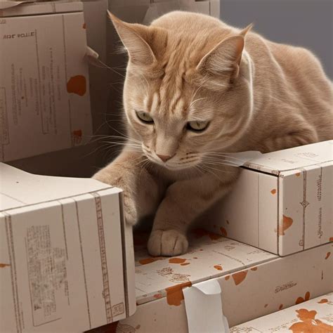 Cat and boxes - AI Generated Artwork - NightCafe Creator