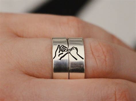 Matching Mother's Rings | Matching Father and Child Pinky Swear ...