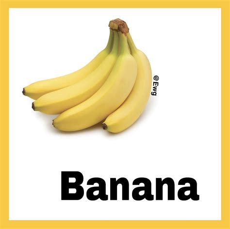 Banana Flashcard for Kids