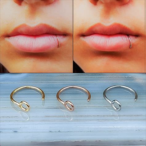 Side Lip Stud Piercing