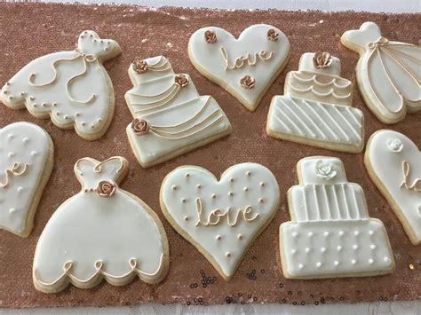 Wedding Decorated Sugar Cookies Wedding Favors Bridal Shower - Etsy