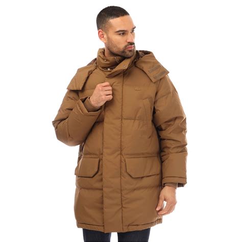 Lacoste | Mens Long Puffer Coat | Leafy | SportsDirect.com
