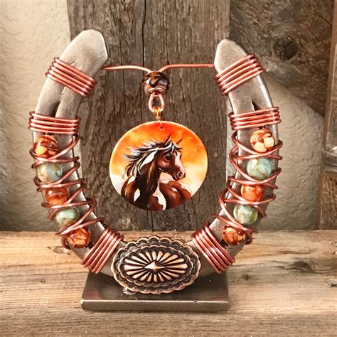 Decorated Lucky Horseshoe Art | Horseshoe art, Lucky horseshoe ...