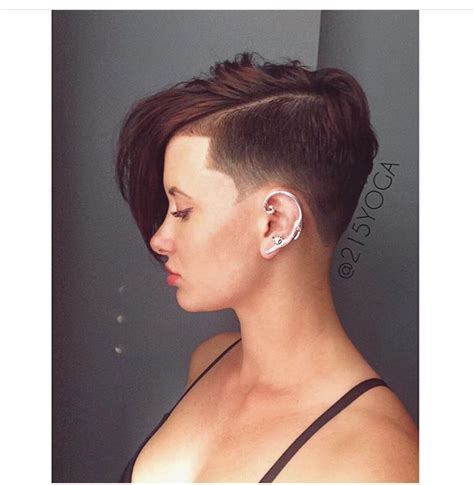 Short Hairstyles Shaved Side Images