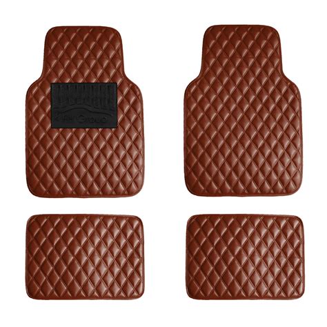 FH Group Floor Mats - Faux Leather Floor Mats for Cars, Universal Fit ...