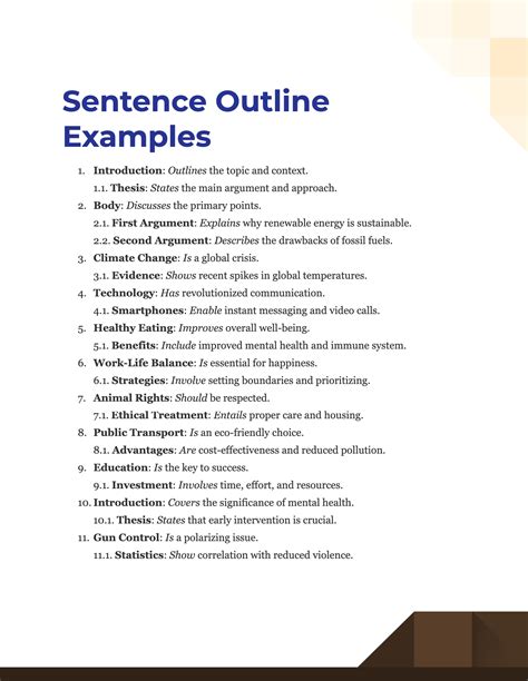 What Are The Parts Of Sentence Outline at Travis Poteete blog