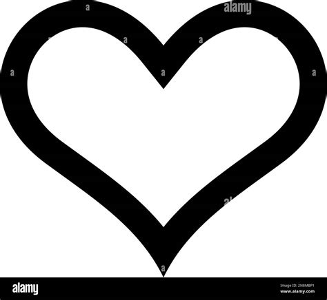 Simple Black Heart Outline