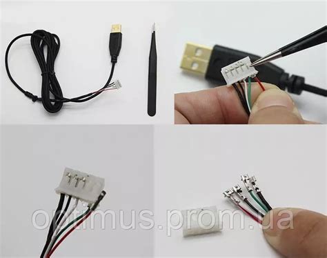 5 pin USB провод шнур RAZER в нейлоновой оплетке для мышки или ...