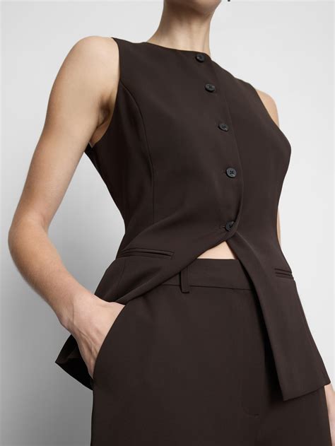 Womens Chocolate Mid Rise Tailored Trousers | Primark