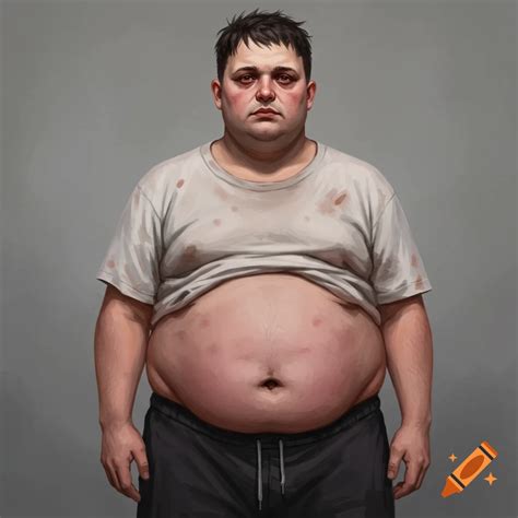 Humorous depiction of a chubby Discord moderator on Craiyon