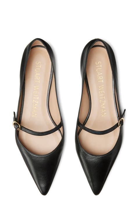 Stuart Weitzman Emilia Mary Jane Flat (Women) | Nordstrom | Leather ...