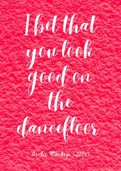 Arctic Monkeys | I Bet You Look Good on the Dancefloor | Song Lyric ...