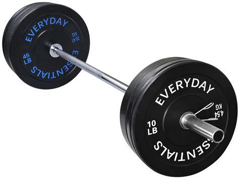 BalanceFrom 2" Olympic Bumper Plate Weight Plate Sets with 7FT Barbell Set, Multiple Packages ...