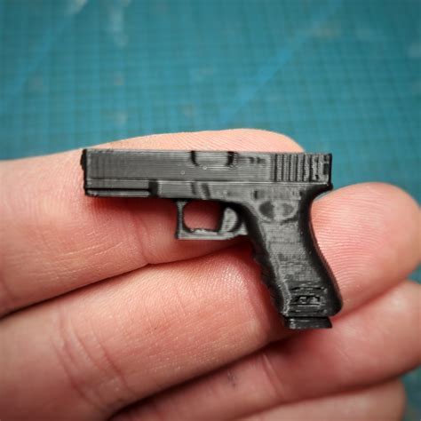 3D Printed Glock Gun for Action Figures - Etsy