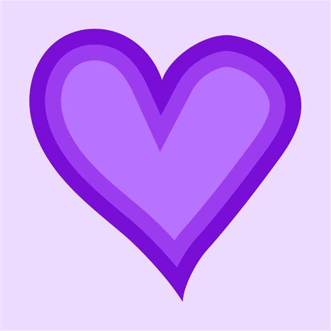 Purple Heart Vector Logo