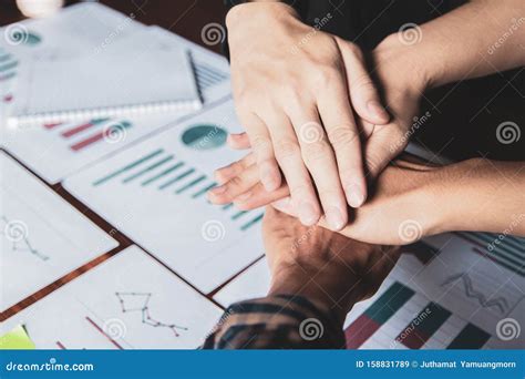 Group Asian Businessman Together Create a Mutually Beneficial Business ...