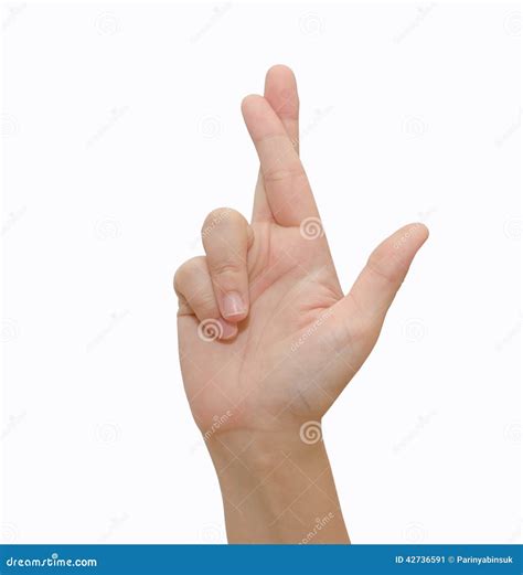 Fingers Crossed. Royalty-Free Stock Image | CartoonDealer.com #43454158