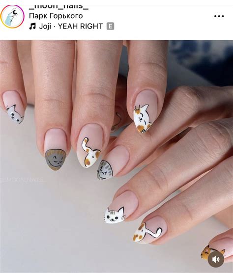 Pin by Janaine Bagatini on Nail | Gel nails, Cat nail designs, Cat nails