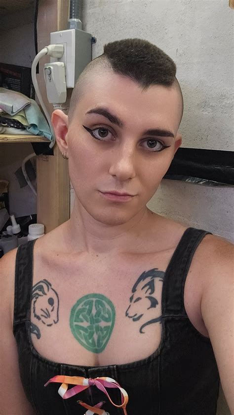 Absolutely in love with this black denim top (and the lesbian pride laces I use to tie it) : r ...