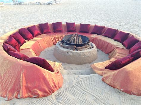Firepit on the beach at the Sheraton Cabo San Lucas. | Sand fire pits ...