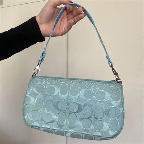 2000s baby blue coach bag in 2025 | Girly bags, Bags, Fancy bags