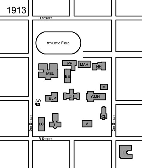 UNL Historic Buildings - City Campus Map
