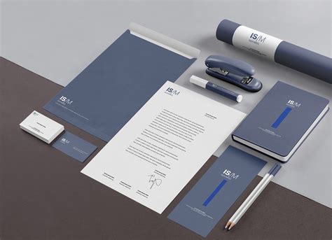 Free Isometric Stationery Mockup PSD - Good Mockups