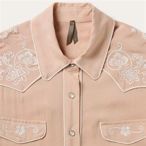 Blush Embroidered Western Shirt | Western shirts, Womens western tops ...