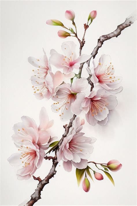 Japanese Cherry Blossom Digital Art | Blomster