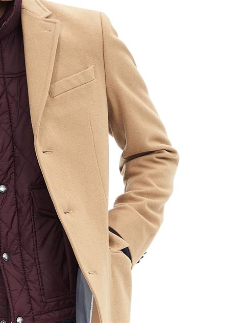 Mens Camel Wool Coat