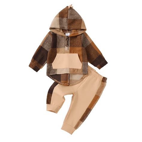 3 Months Baby Boys Clothes 6 Months Boys 2PCS Fall Winter Hoodie ...