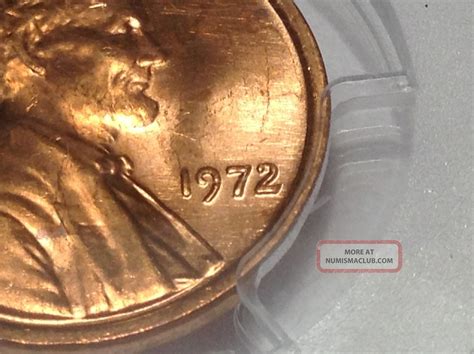 1972 Doubled Die Pcgs Ms64rd Red Lincoln Cent Error Ddo Make Offer