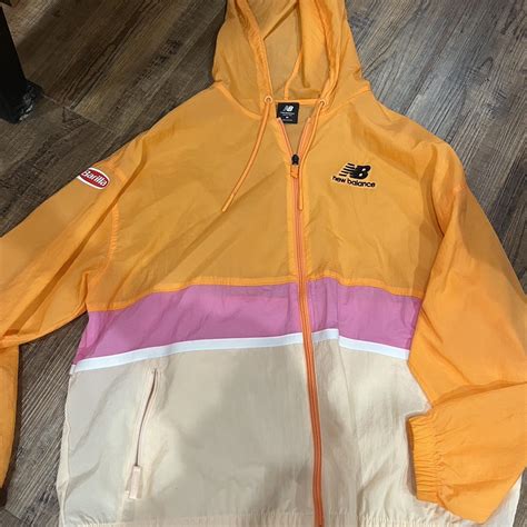 new balance windbreaker jacket size medium (a... - Depop