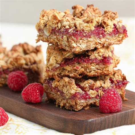 Gluten and Dairy Free Raspberry Oatmeal Bars - The Salty Cooker