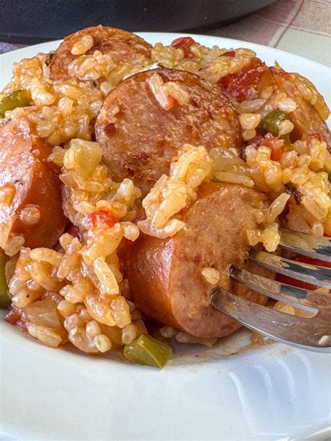 Easy Kielbasa and Rice - Plowing Through Life