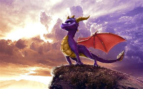 Download 3D Animated Dragon On A Cliff Wallpaper | Wallpapers.com