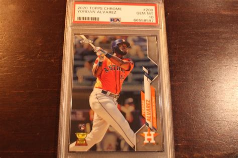 Yordan Alvarez 2020 Topps Chrome #200 Base PSA 10 Price Guide - Sports ...