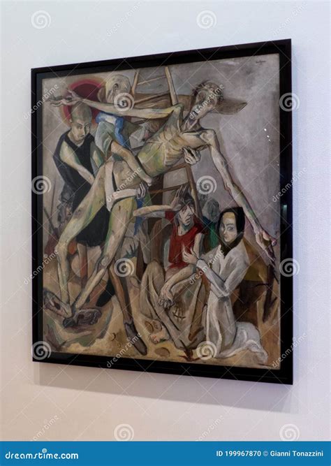 The Descent from the Cross by Max Beckmann at MOMA Editorial Image ...