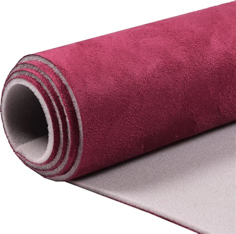 Amazon.com: Car Element Burgundy Suede Headliner Fabric with Foam Backing Material - 60''×36 ...