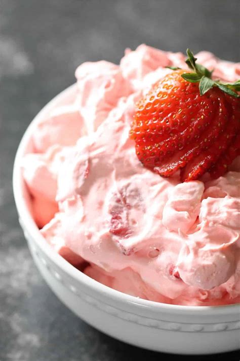 Strawberry Jello Fluff Salad Recipe - Six Sisters' Stuff