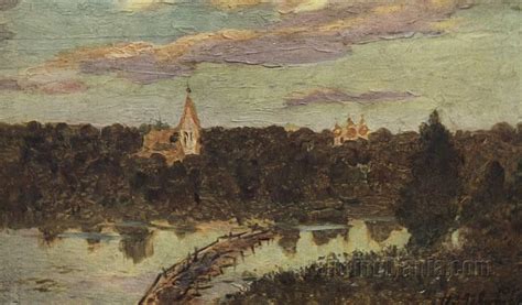 Quiet Cloister 1890 - Isaac Levitan Paintings